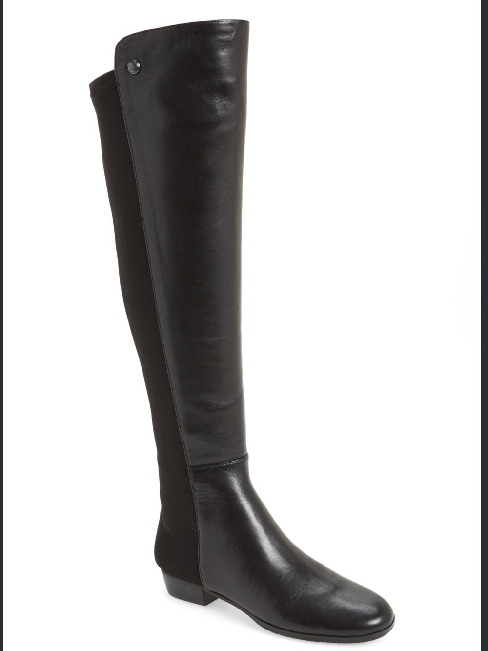Vince Camuto Over-the-Knee Black Leather Riding Boot